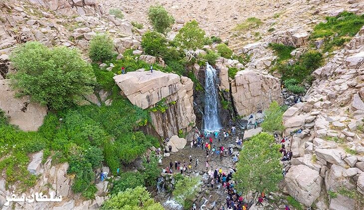 تصویر آبشار گنجنامه همدان 