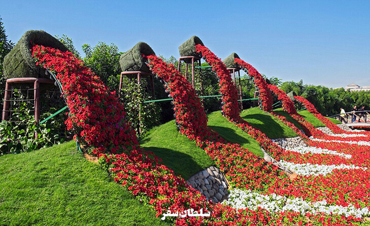 تصویر باغ گلها کرمانشاه 