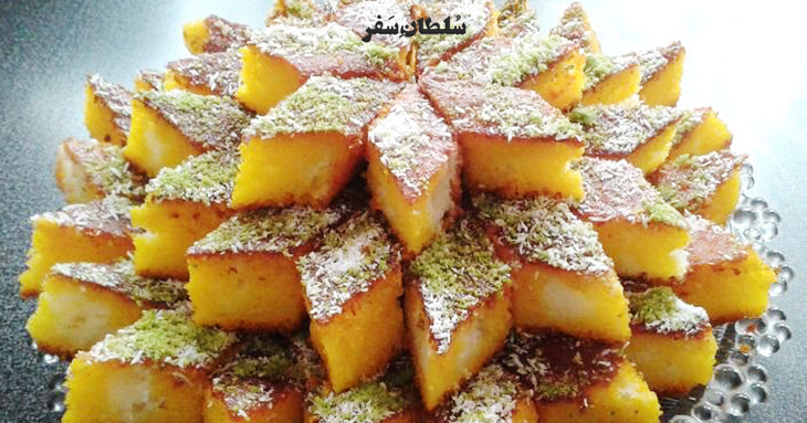 کیک شربتی قزوین