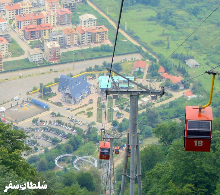 تله کابین نمک آبرود - جاهای دیدنی مازندران