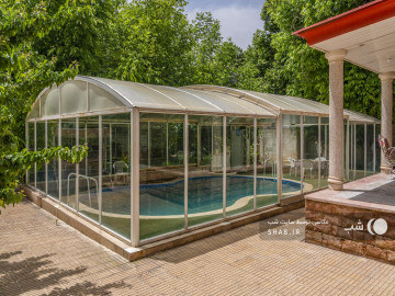 تصویر ویلاکردان استخر سرپوشیده آب گرم