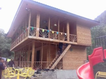 تصویر کلبه چوبی در چسلی ماسال-طبقه ی بالا