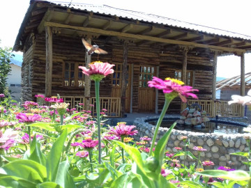 تصویر کلبه چوبی در روستای جیربند بهشهر  -  افرا