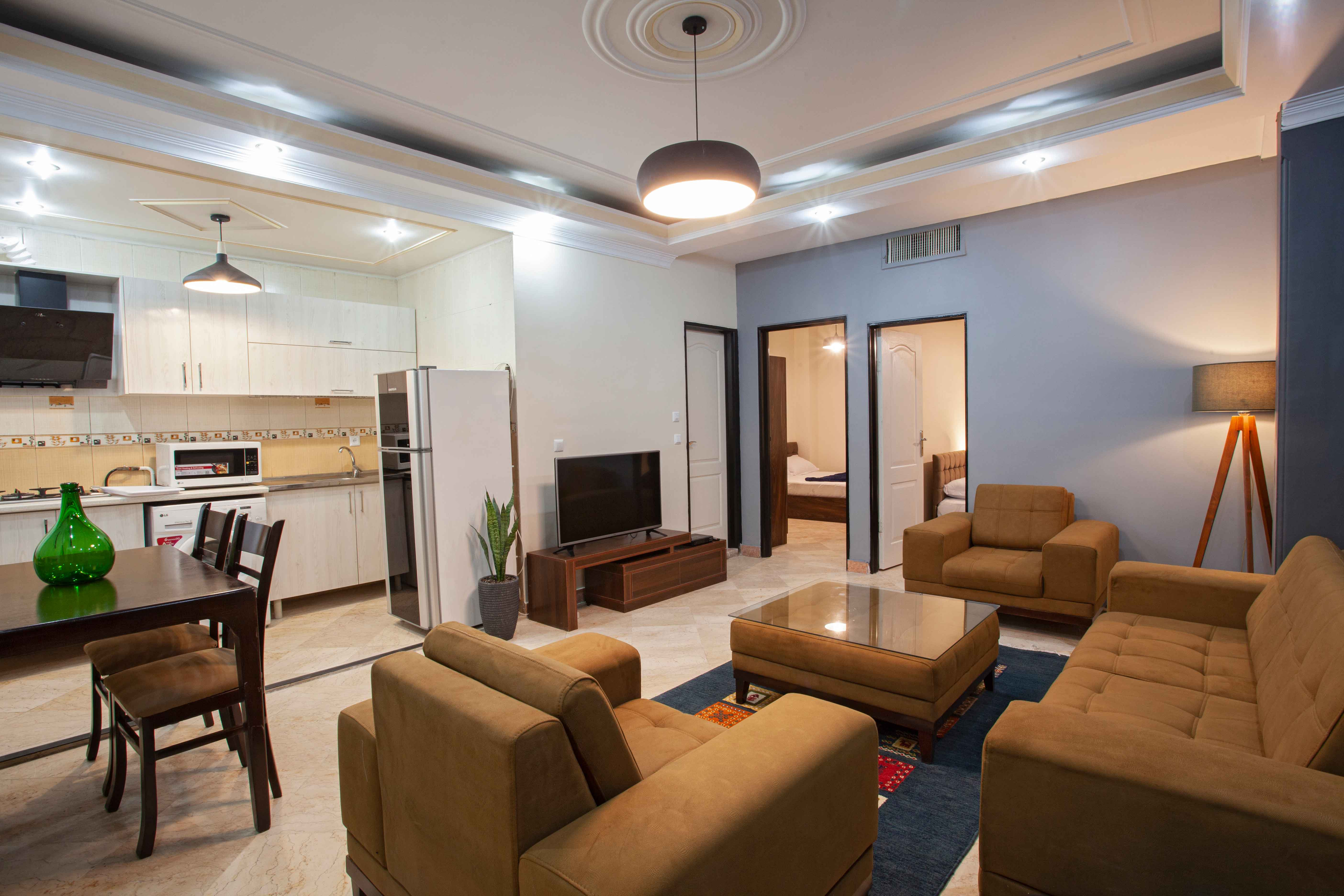 عکس آپارتمان دو خوابه مبله کشاورز