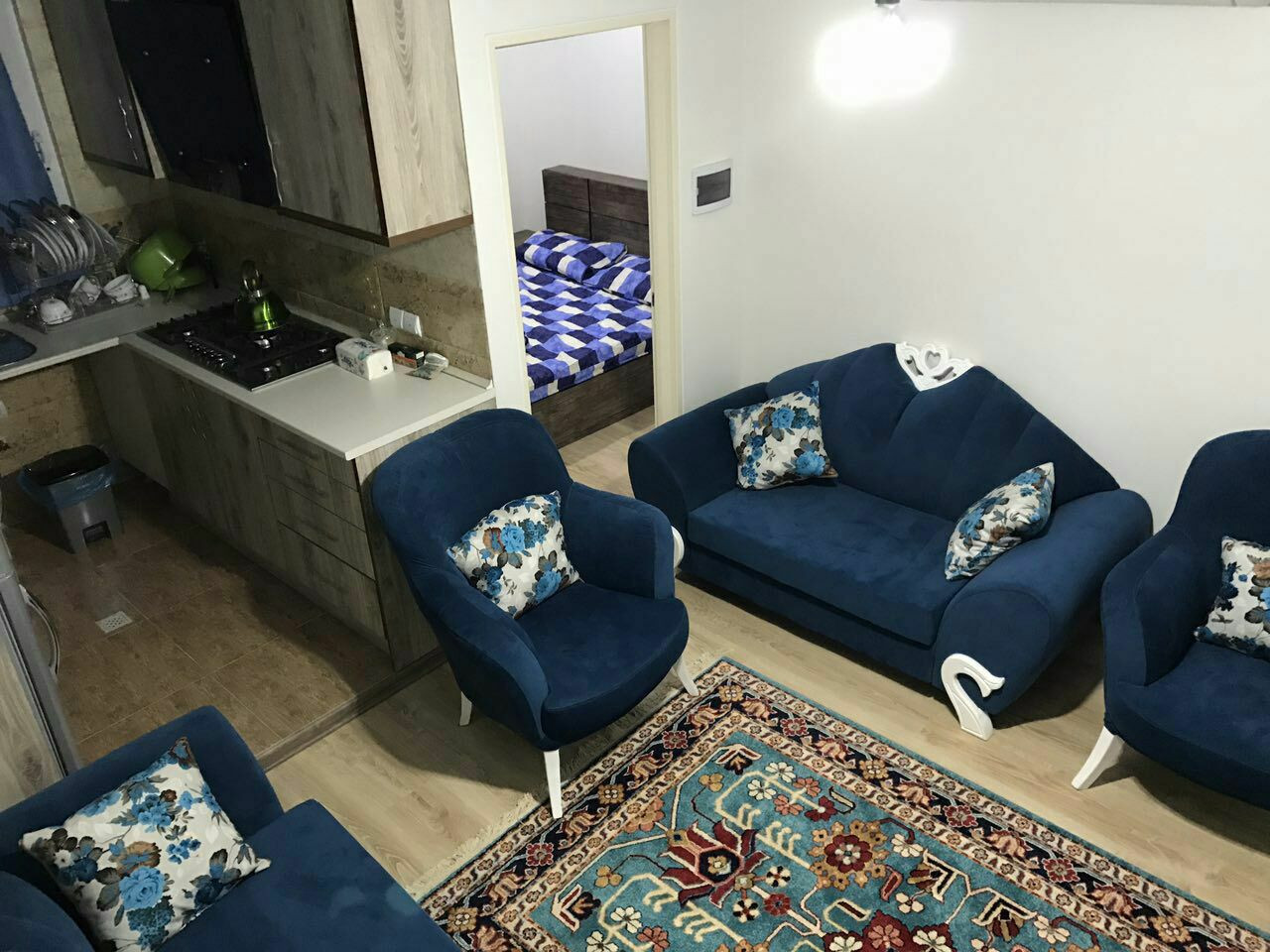 عکس آپارتمان شیک یک خوابه رودکی