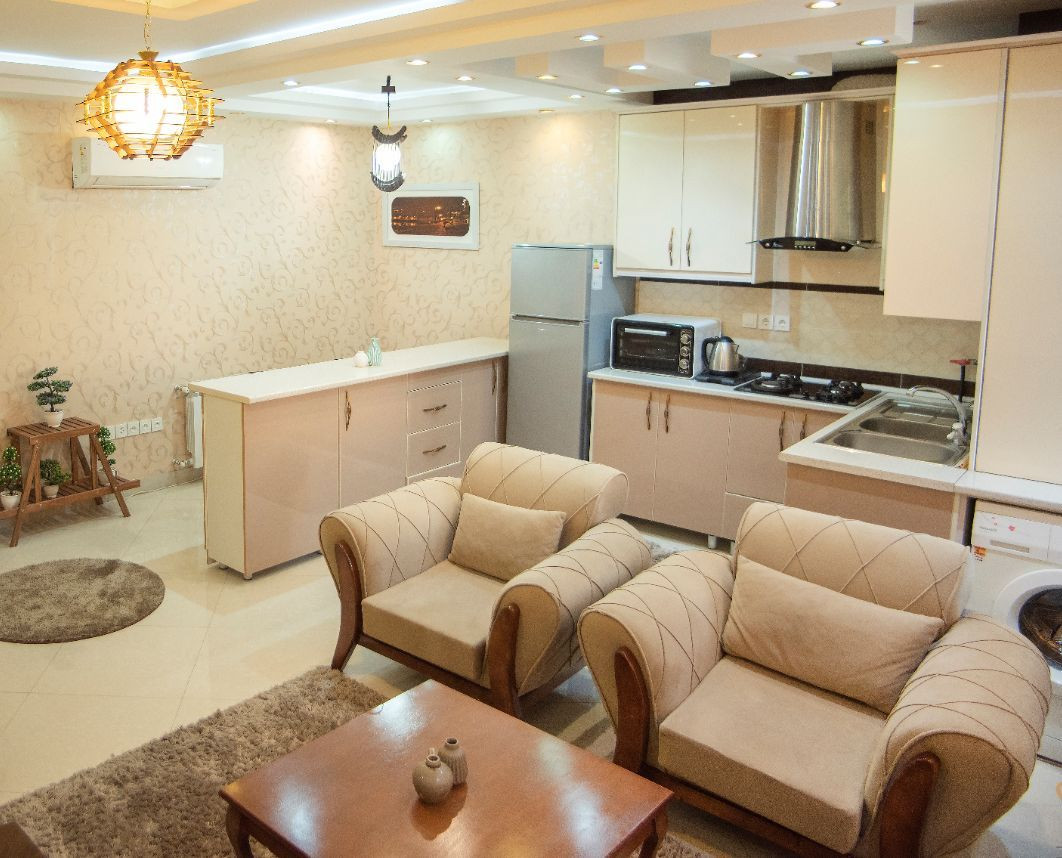 عکس آپارتمان 65 متری مبله یک خوابه قبا